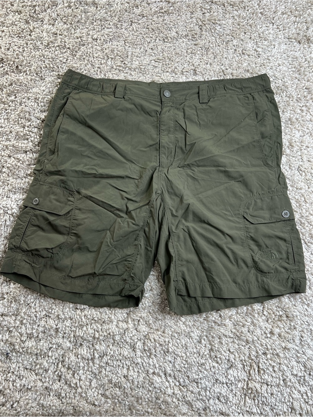 The North Face Men's Olive Cargo Shorts